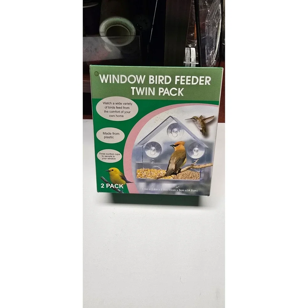 Window Bird Feeder Twin Pack
